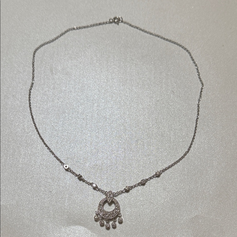 Elegant Sterling Silver 925 Pendant Necklace - Picture 5 of 11